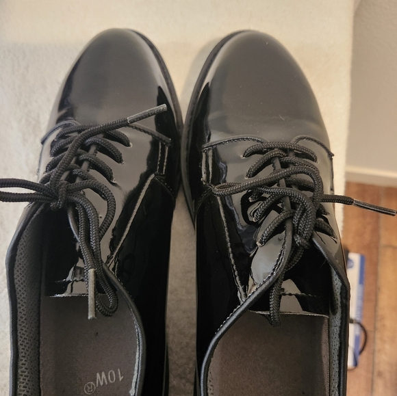 Men's Black Patent Uniform Shoes - Picture 5 of 8